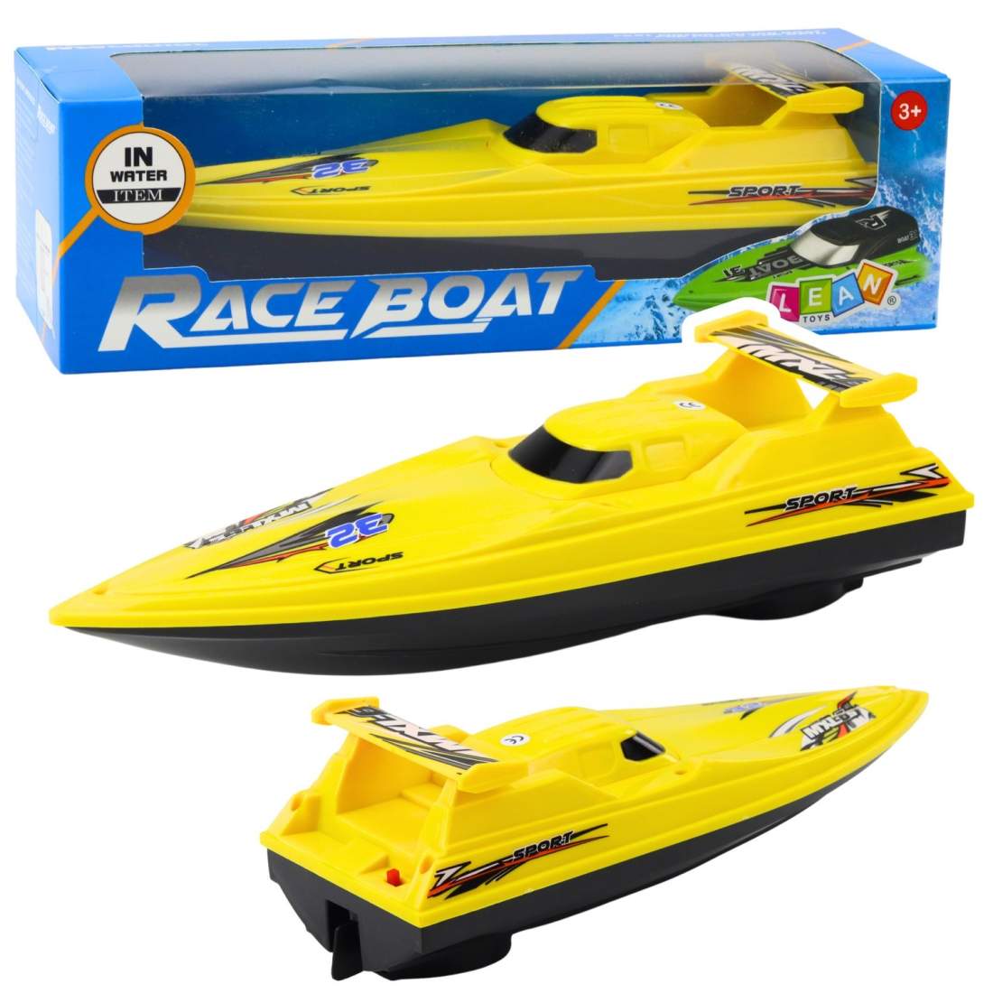 Batteridriven gul motorbåtleksak för barn | Hem & Hobby | Pryloteket