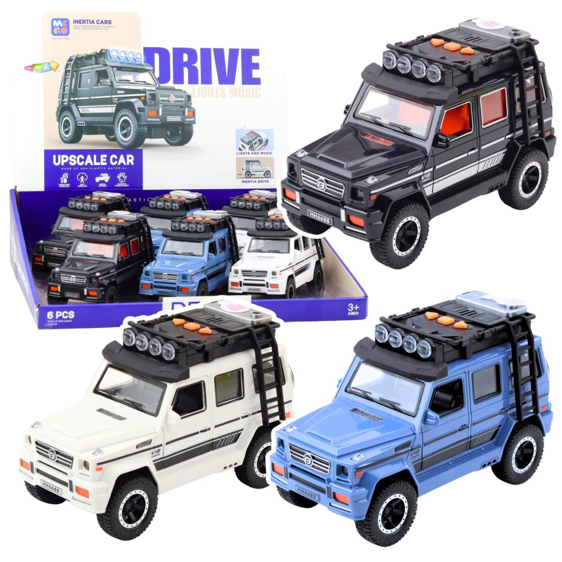 Terrängfordon med öppningsbara dörrar, ljus och ljud | Hem & Hobby | Pryloteket