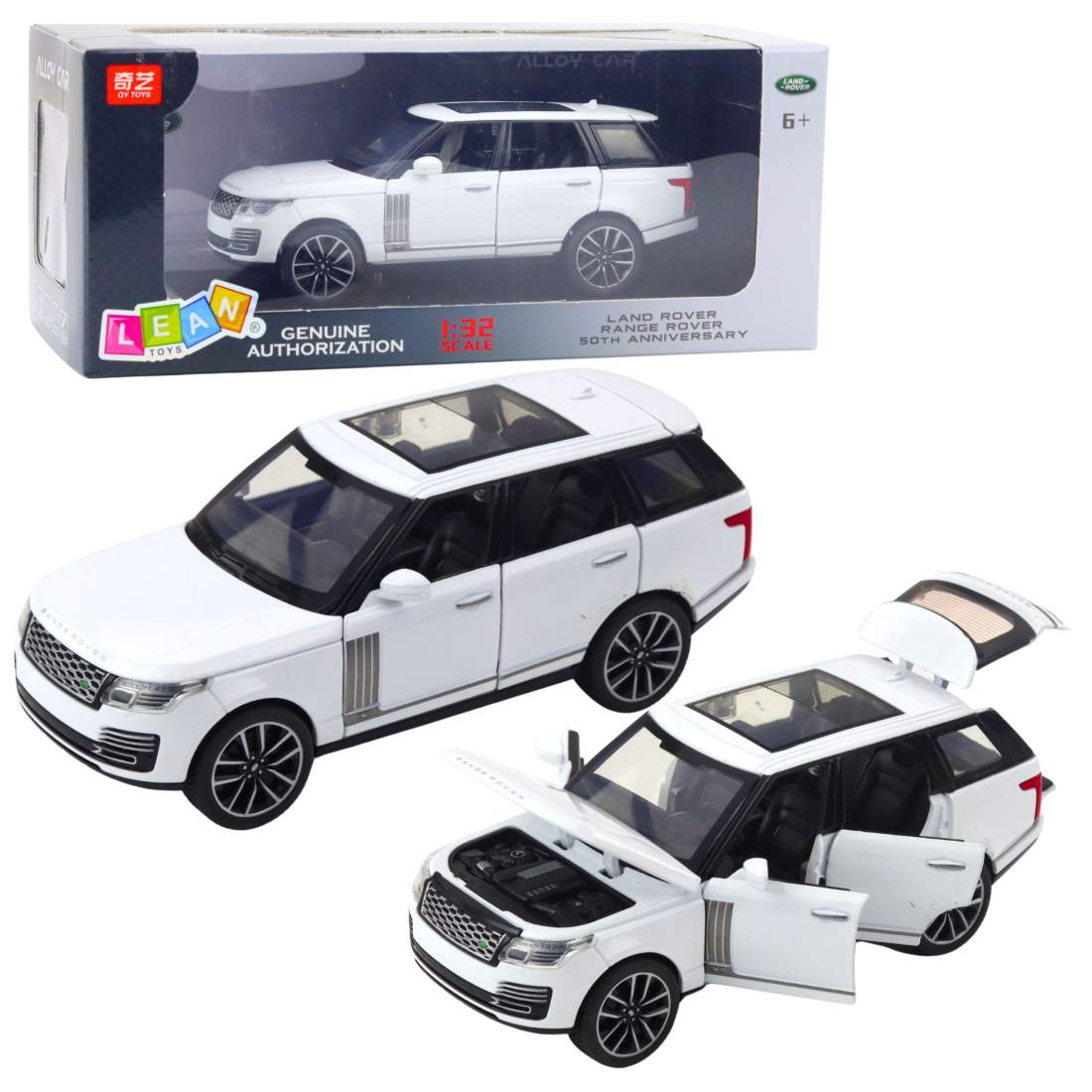 White Metal SUV Toy Car 1:32 med ljus och ljud | Hem & Hobby | Pryloteket