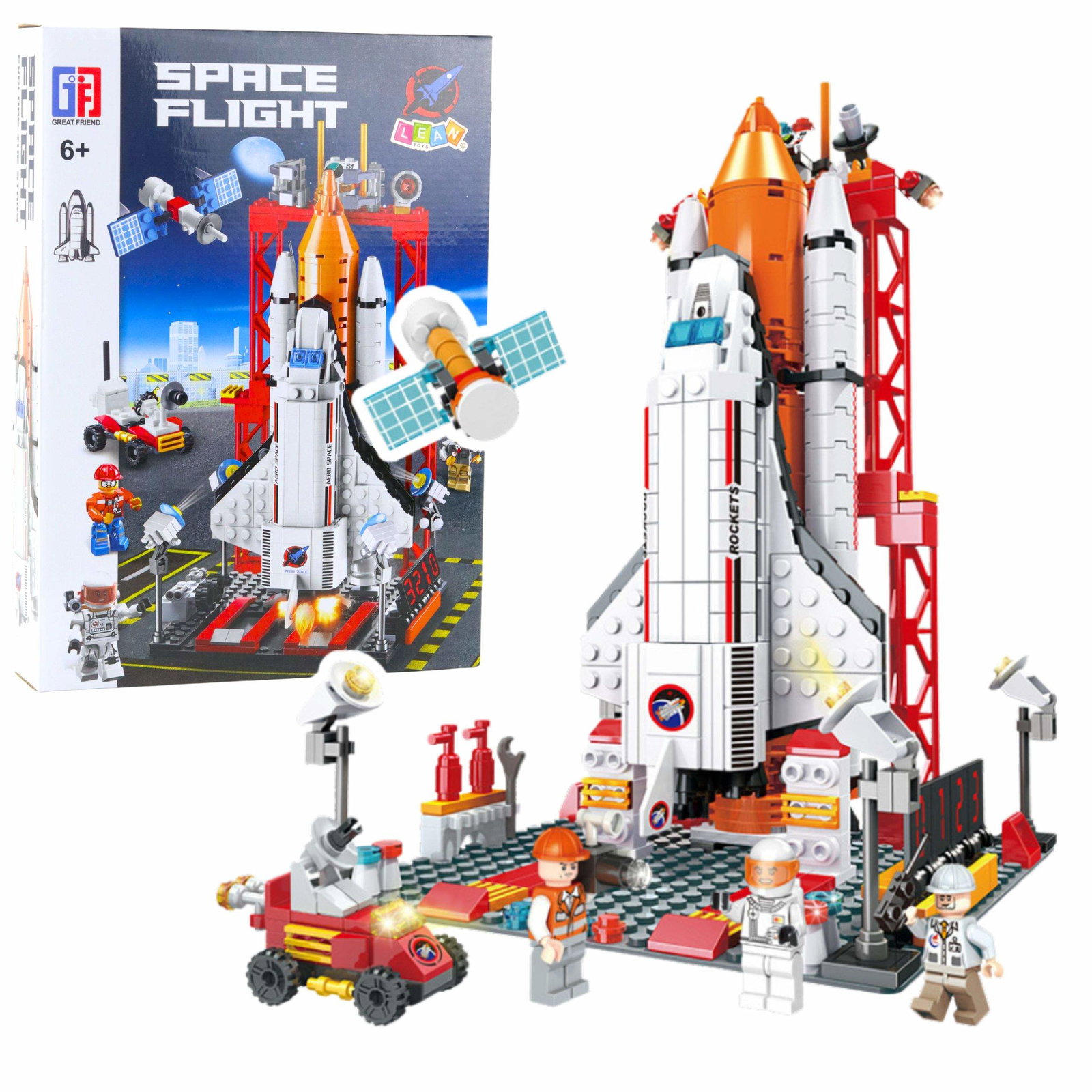 Byggeklodser Space Raket Station Sæt, 512 stk