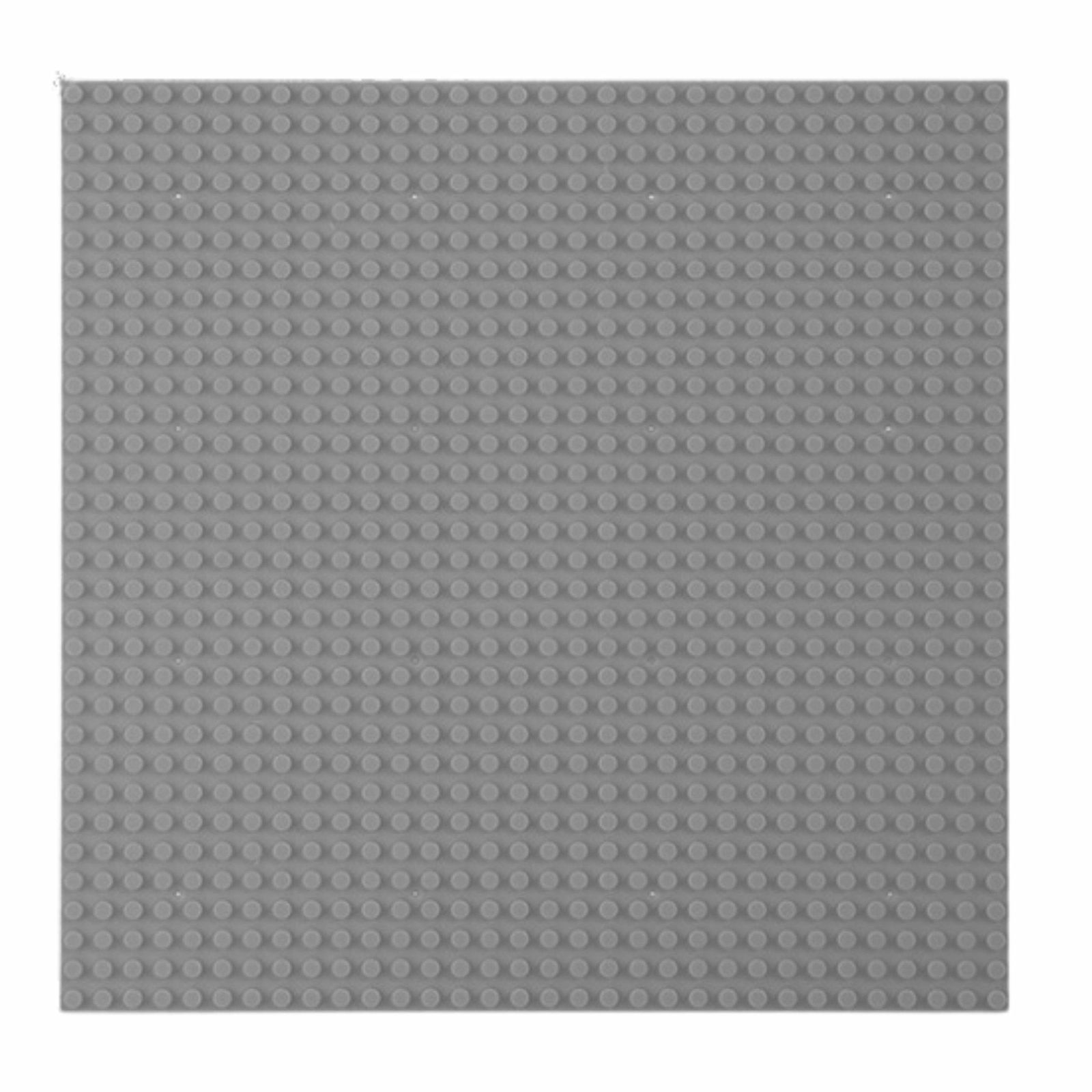 Byggeklodsbundplade, Grå, 40x40 cm