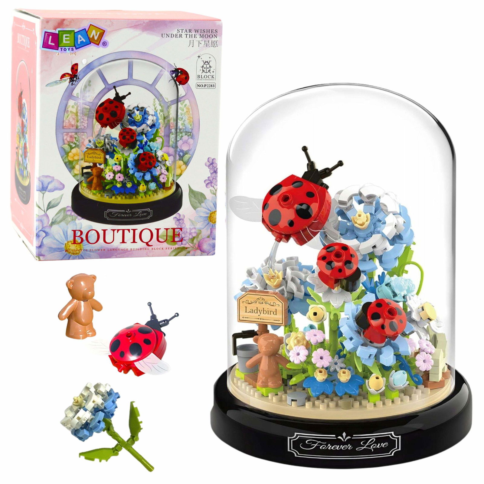 Byggklossar Blomkomposition Kupolset, 596 delar | Hem & Hobby | Pryloteket