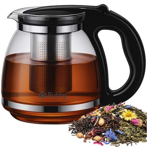 Glaskande med teinfuser – 2L, filter i rustfrit stål