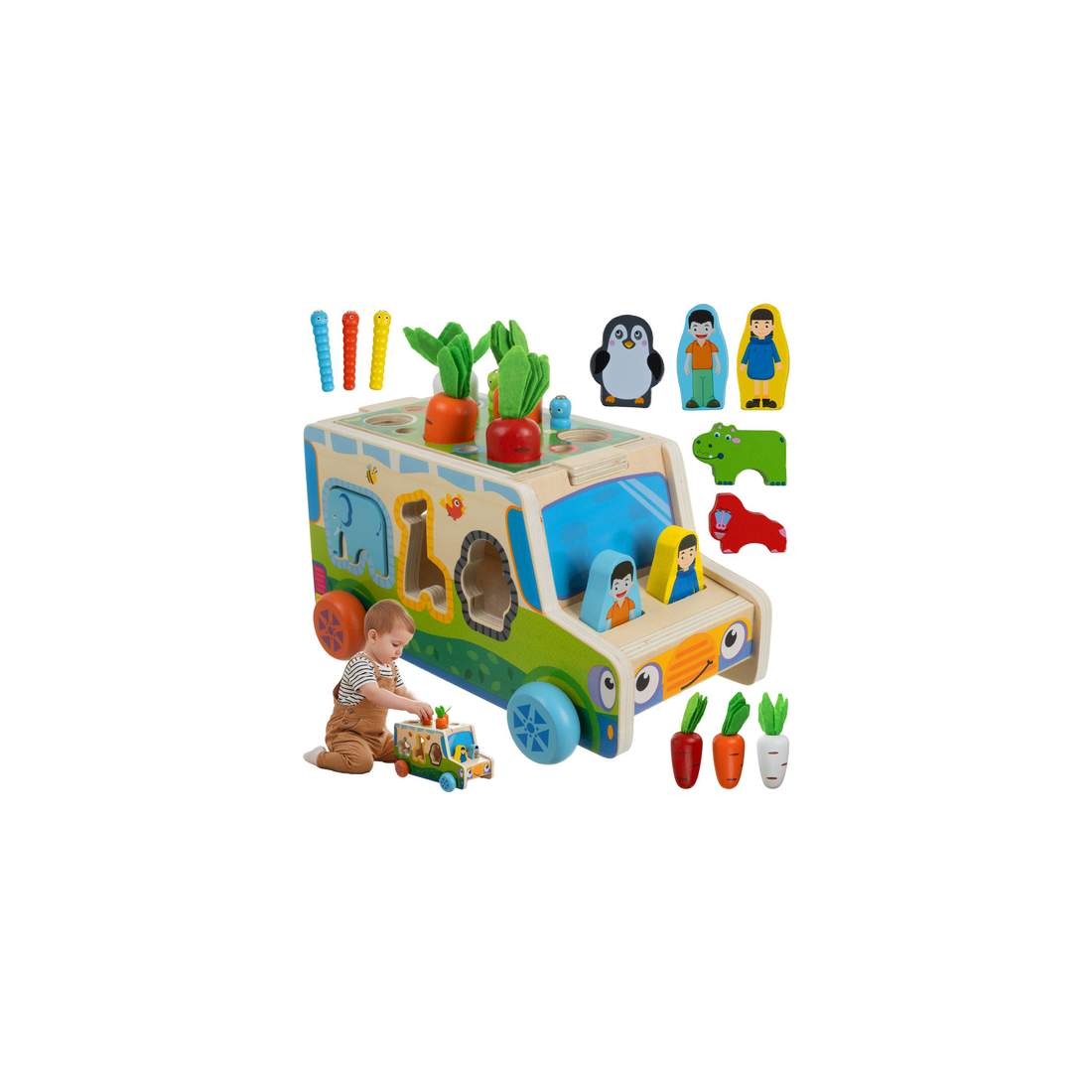 Sorterare - träbil Kruzzel 26250 | Hem & Hobby | Pryloteket