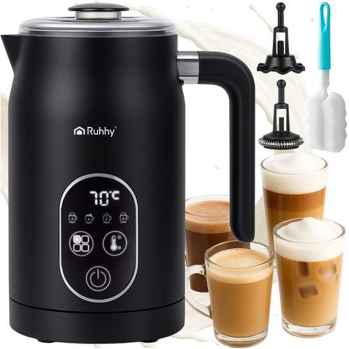 Elektrisk mælkeskummer med LED-display, 500W, 4 tilstande