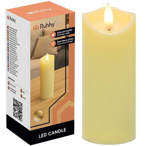 LED-lysindsats – Flimrende flamme, batteridrevet, 12,5 cm