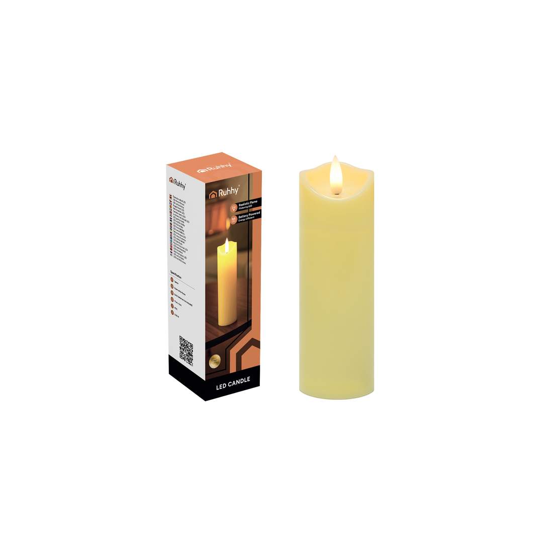 LED-ljusinsats – fladdrande låga, batteridriven, 17 cm | Hem & Hobby | Pryloteket