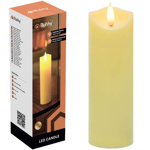 LED-lysindsats – Flimrende flamme, batteridrevet, 17 cm