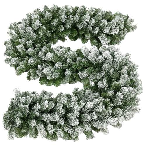 Snötäckt julgirlang 270 cm – Flexibel och hållbar | Hem & Hobby | Pryloteket