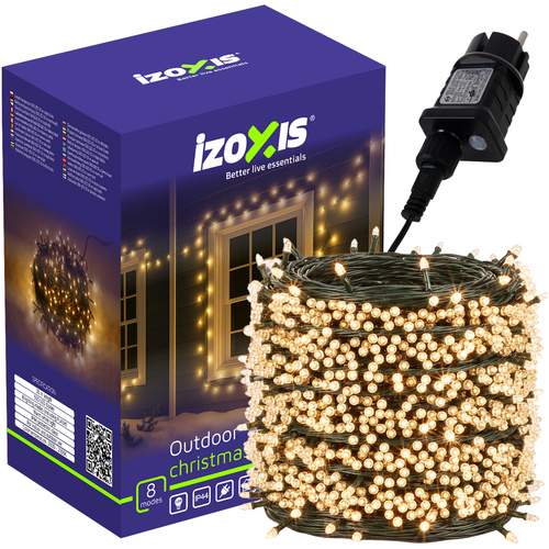 Udendørs julelys 500 LED, 35m, 8 tilstande, IP44