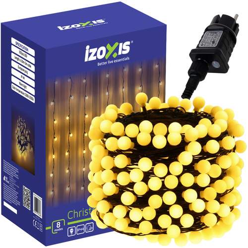 Juletræslys 300 LED, 30m, 8 lysindstillinger, varm hvid