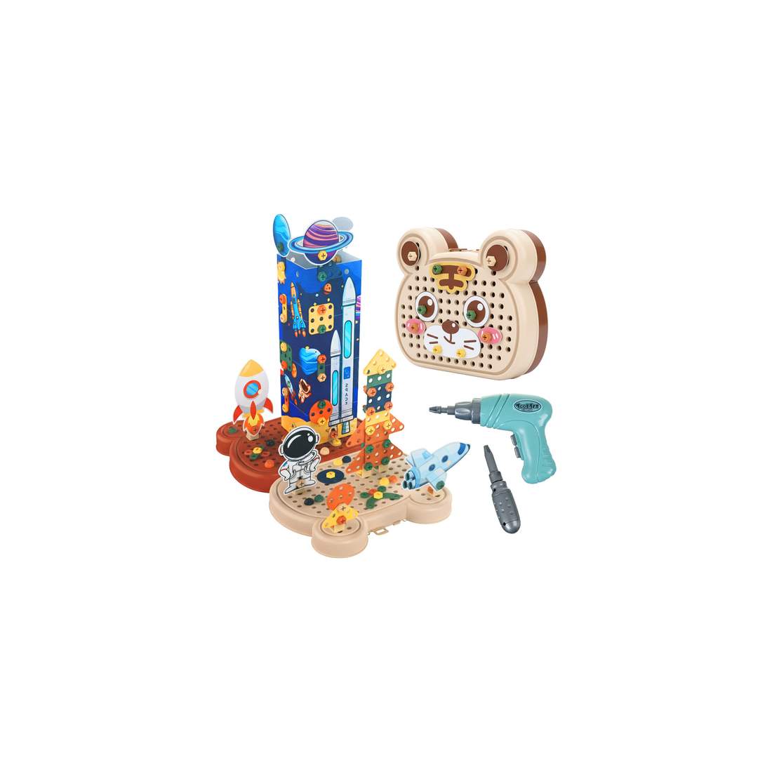 3D-rymdbyggklossset – 161 delar, elektrisk skruvmejsel | Hem & Hobby | Pryloteket