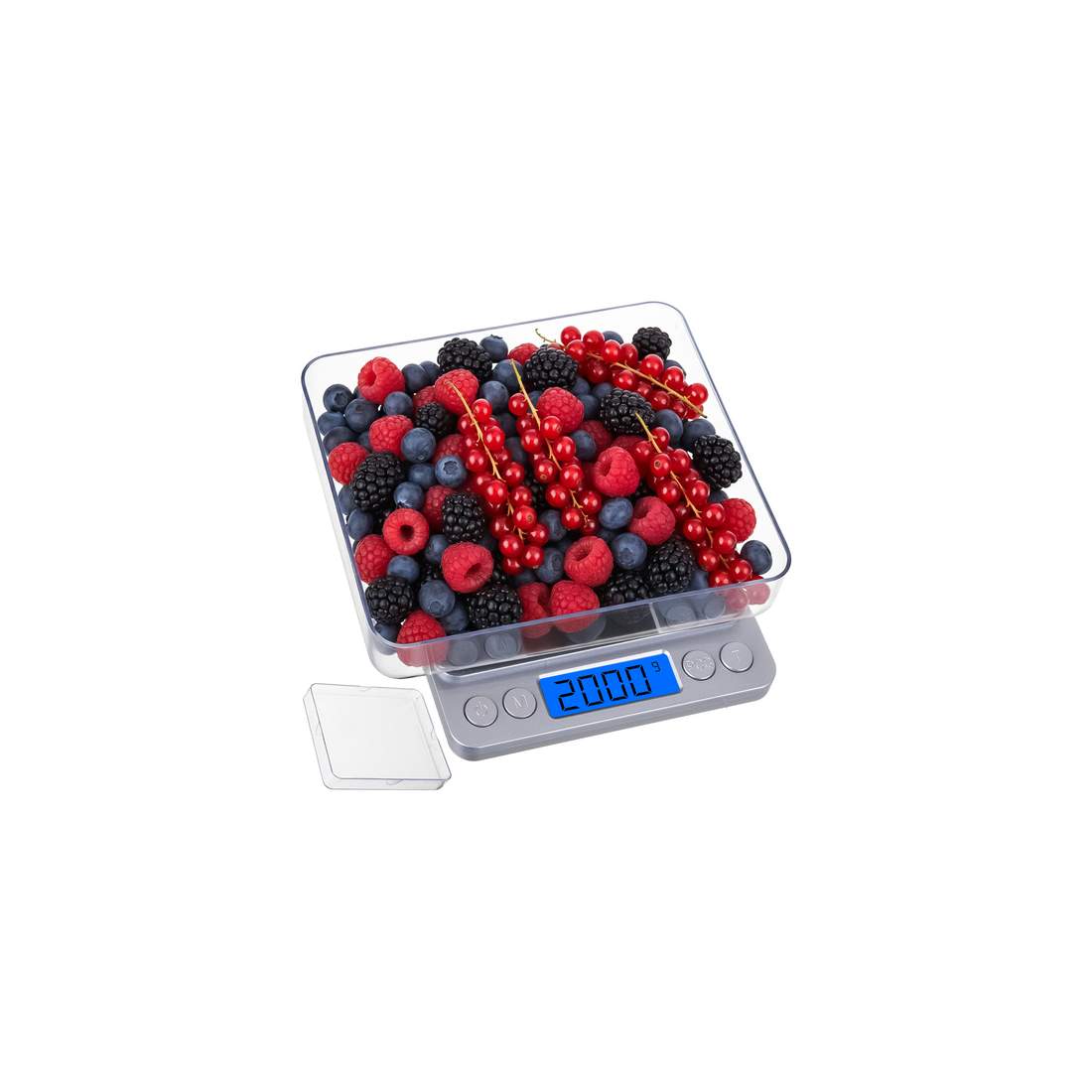 Precisionsköksvåg med LCD-display – 2 kg, 2 skålar | Hem & Hobby | Pryloteket