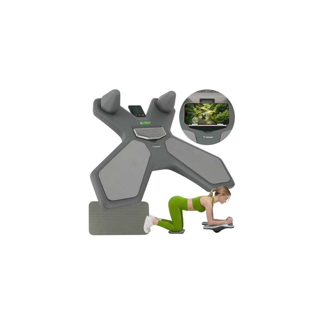 Balansbräda med timer – Vändbar, Halkfri, 41x52 cm | Hem & Hobby | Pryloteket