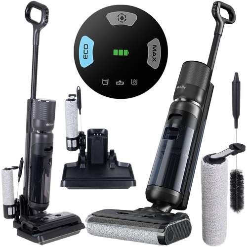 Ledningsfri støvsuger og moppe – 200W, selvrensende, 16 kPa