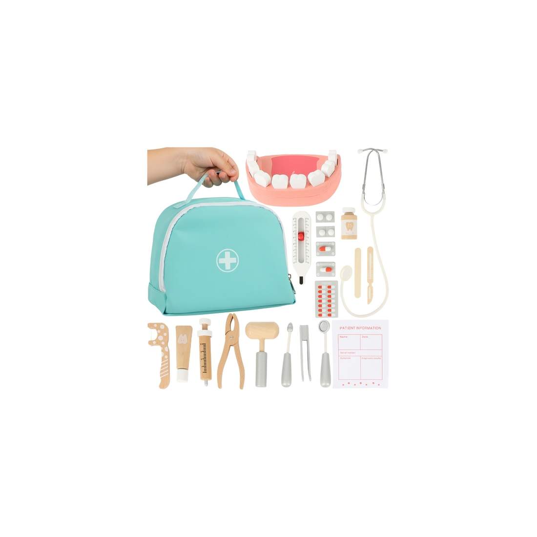 Tandläkarlekset för barn – 24-delars pedagogiskt kit | Hem & Hobby | Pryloteket