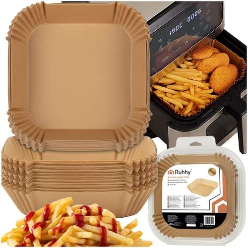 Papirindsatser til airfryer, 100 stk. – nem rengøring, 16x16 cm