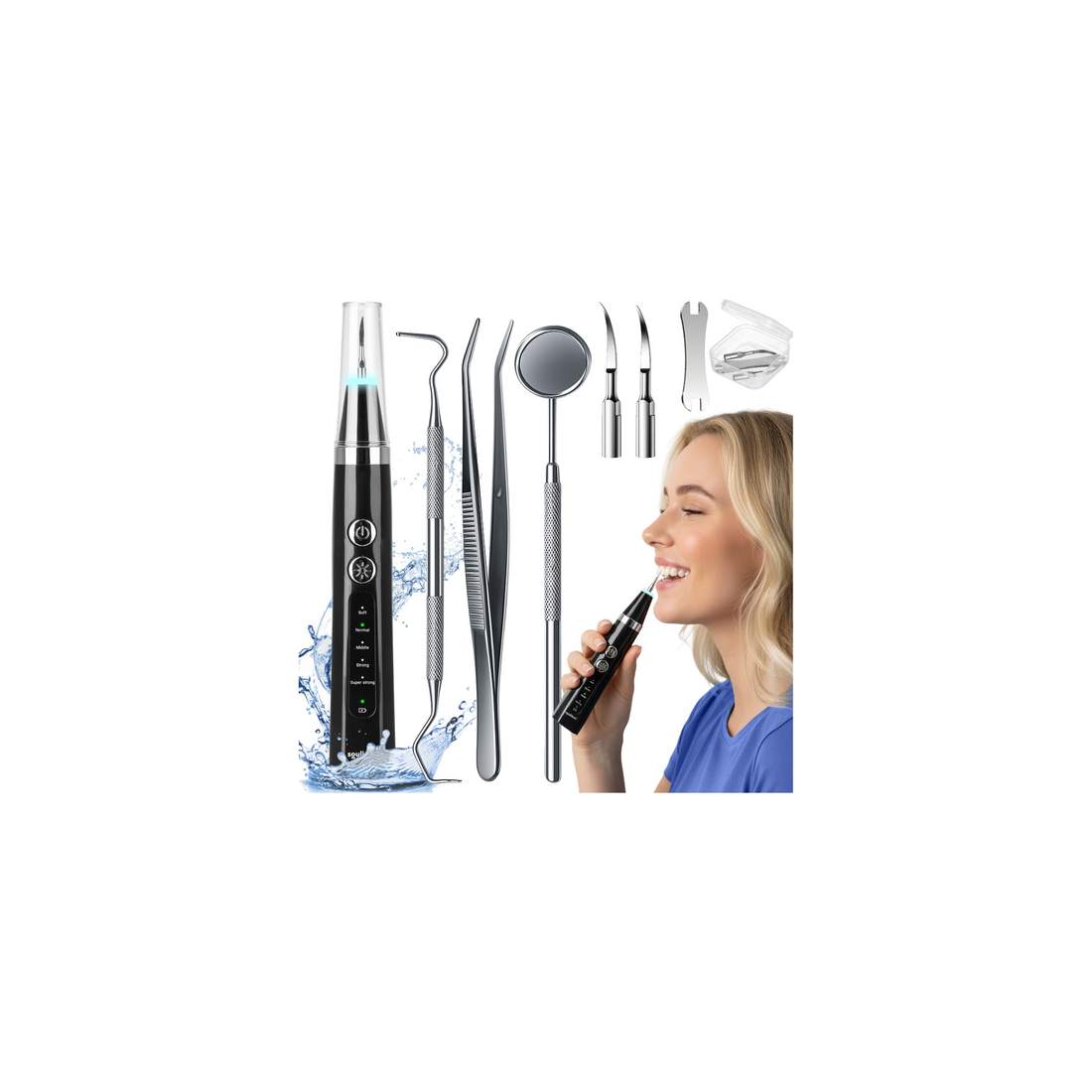 Ultraljuds-tandskalare med 5 lägen och LED-ljus | Hem & Hobby | Pryloteket