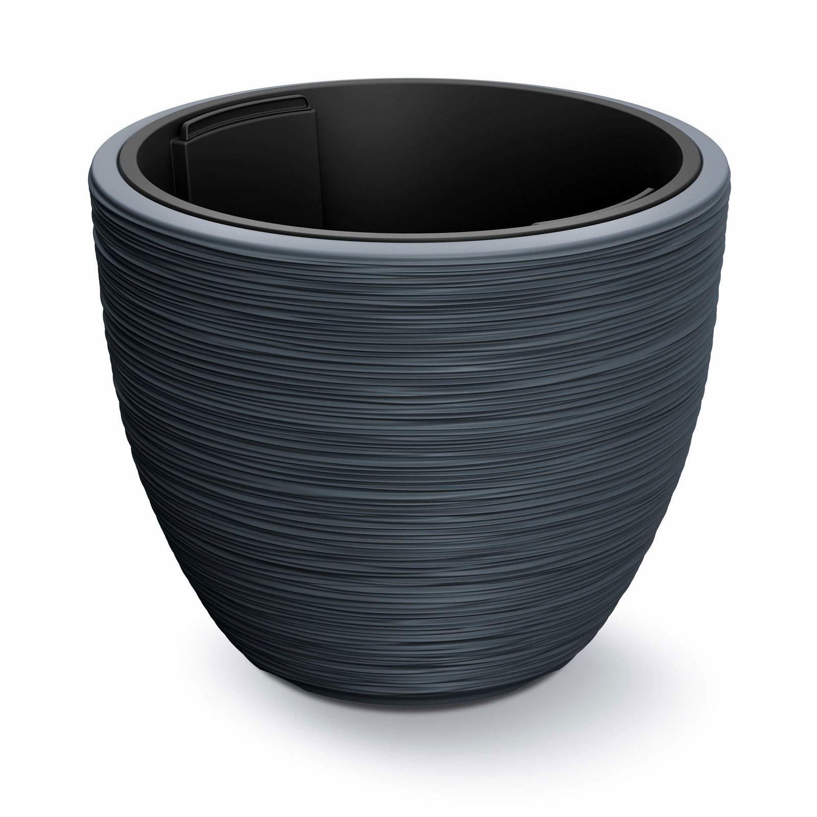 Urtepotte, antracit plastik, 40x32cm, 30L kapacitet