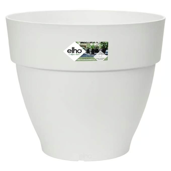 Vit blomkruka i återvunnen plast – 3,2 l, frosttålig | Hem & Hobby | Pryloteket