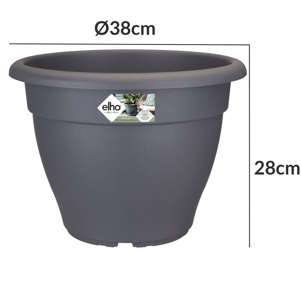Blomkruka Antracit 17L – Återvunnen, Frosttålig | Hem & Hobby | Pryloteket