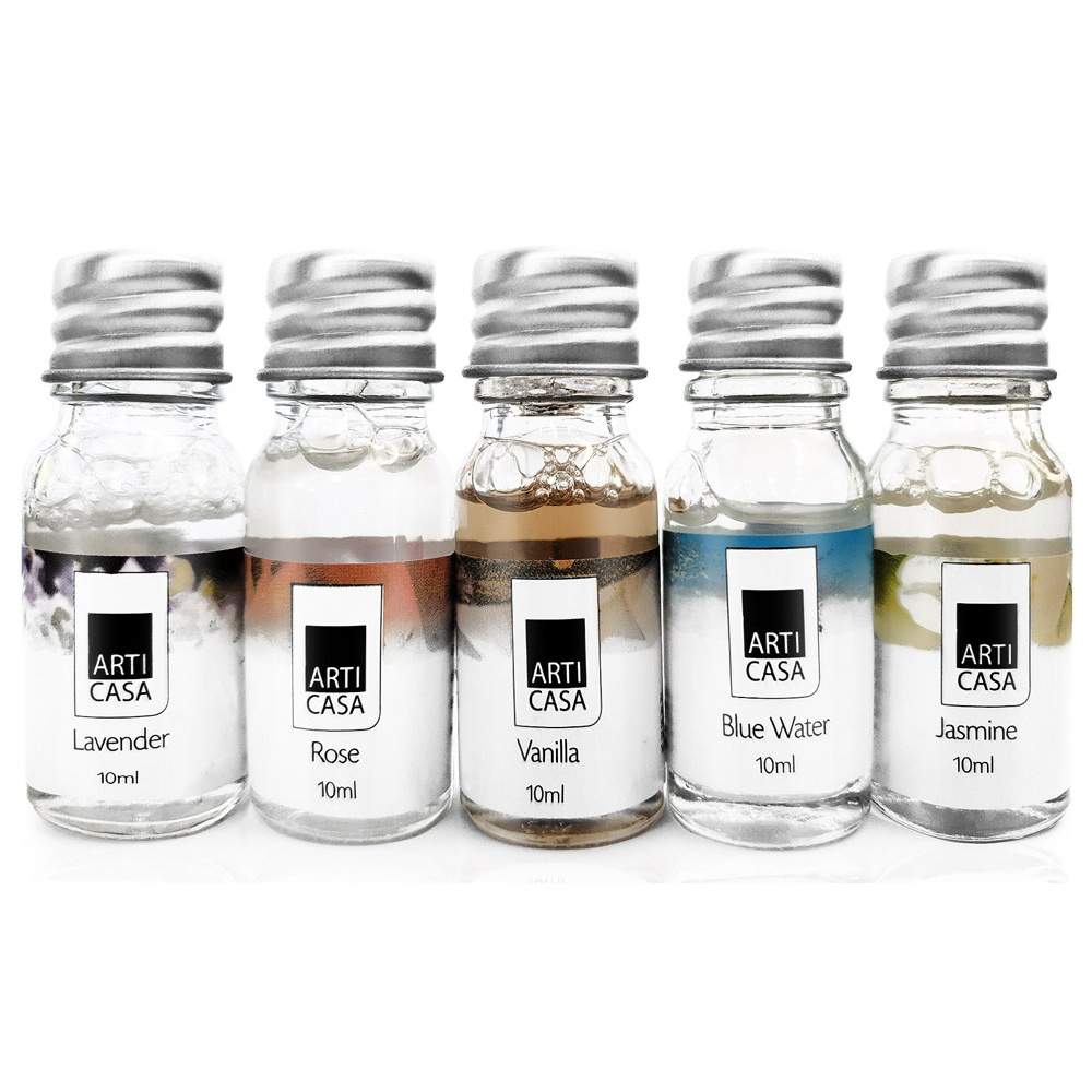 Duftoliesæt – Lavendel, Rose, Vanilje, 5 x 10 ml