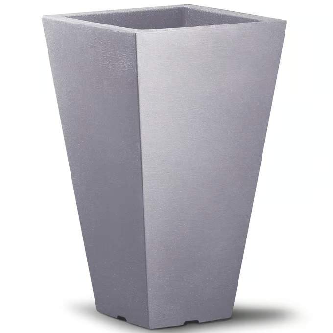 Brun plastik plantekasse – 55x35x35cm, indendørs/udendørs