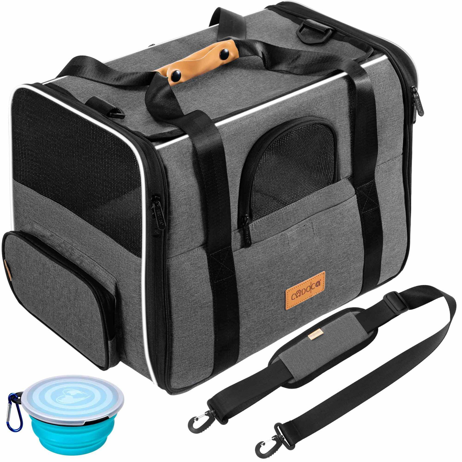 Transportlåda för katter grå 44x34x31cm upp till 20kg | Hem & Hobby | Pryloteket