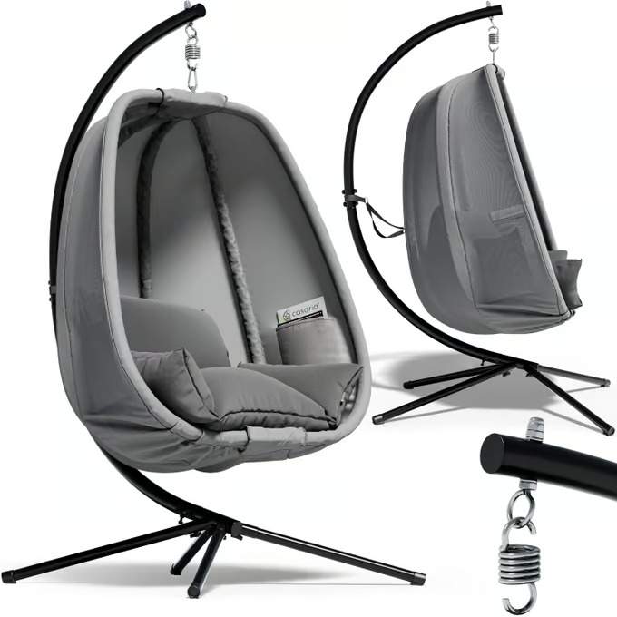 Riipputuoli Alvie harmaa 190x140x110cm