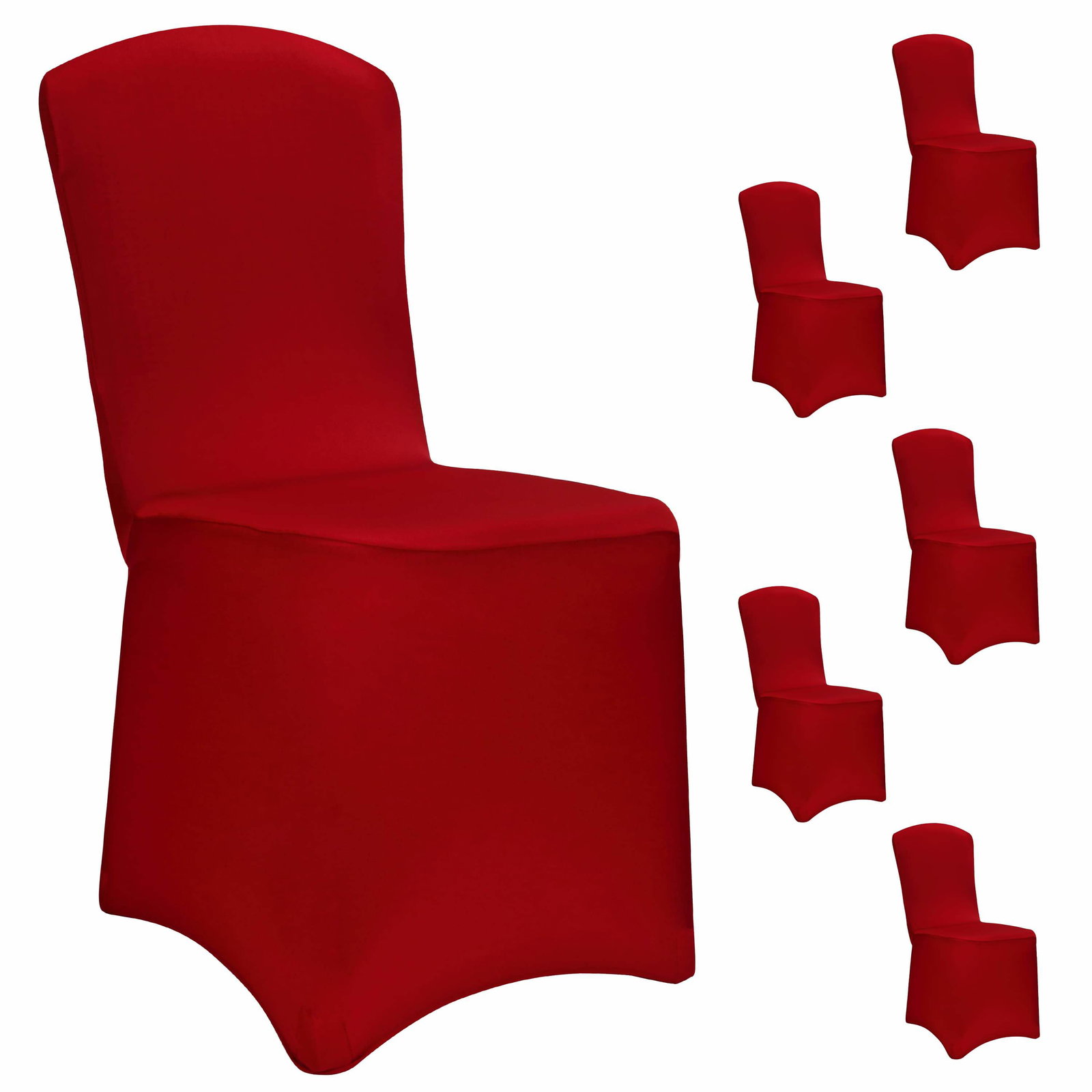 Stolsöverdrag set med 6 Bordeaux OEKO-TEX | Hem & Hobby | Pryloteket