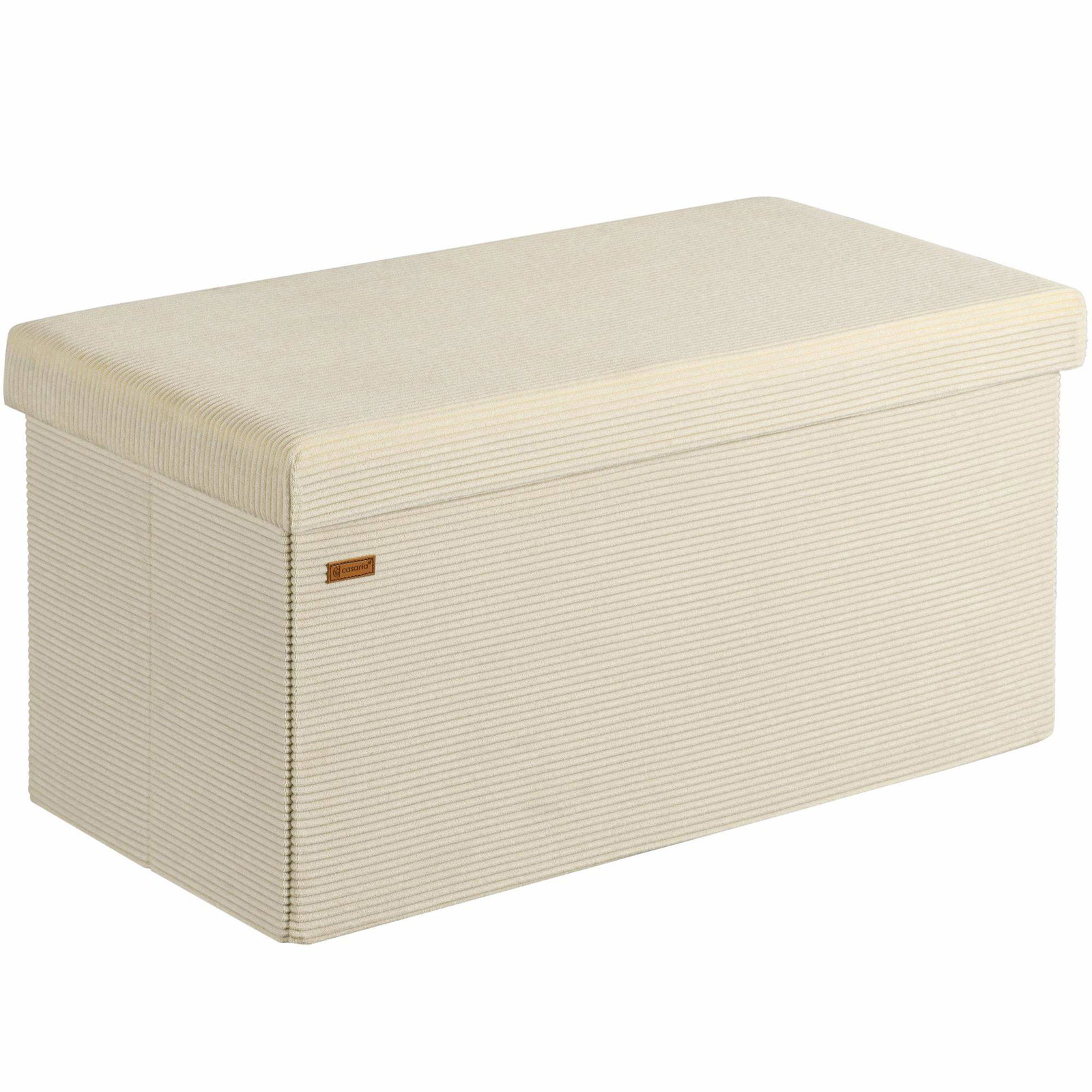 Bänk Beige Snöre 76x38x38cm MDF Hopfällbar | Hem & Hobby | Pryloteket