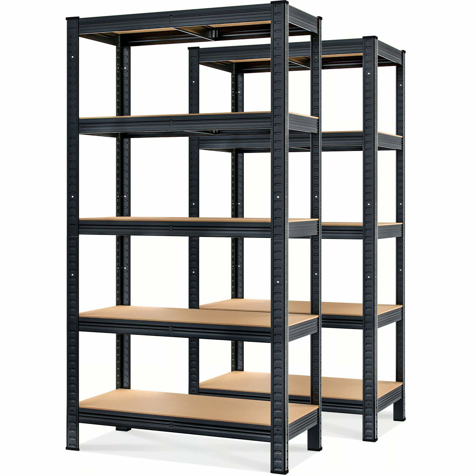 Kraftigt reolsæt, 180x90x40cm, 875kg kapacitet