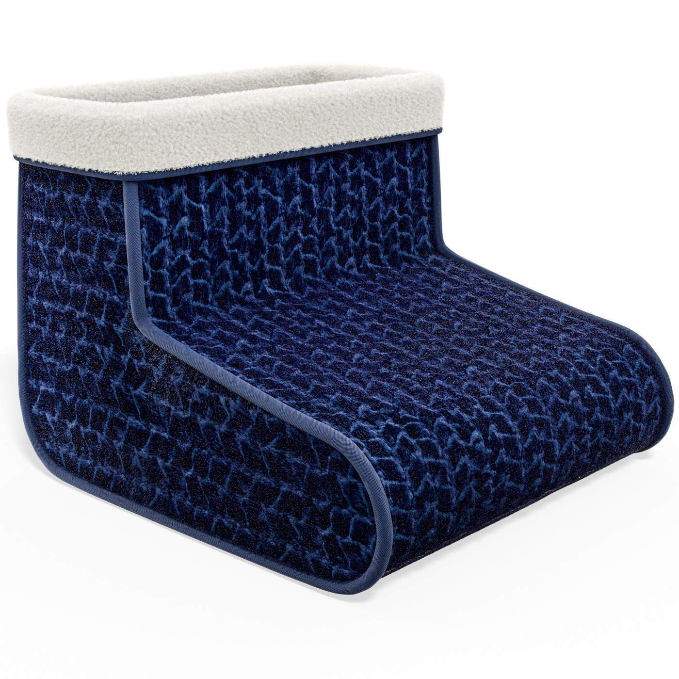 Elektrisk fotvärmare, blå, 4 värmenivåer, storlek 46.5 | Hem & Hobby | Pryloteket