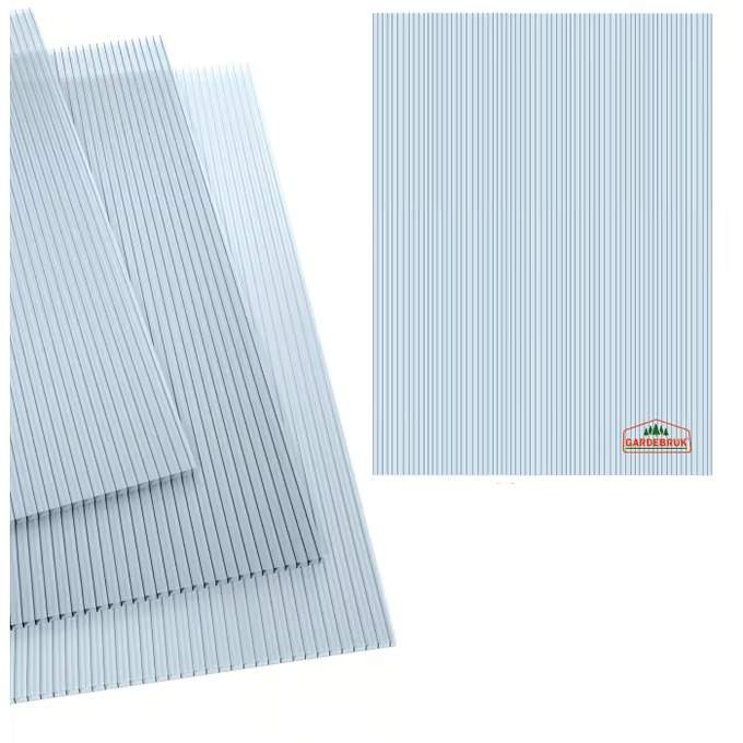 Transparenta flerväggsskivor av polykarbonat, 6 mm, set om 10 | Hem & Hobby | Pryloteket