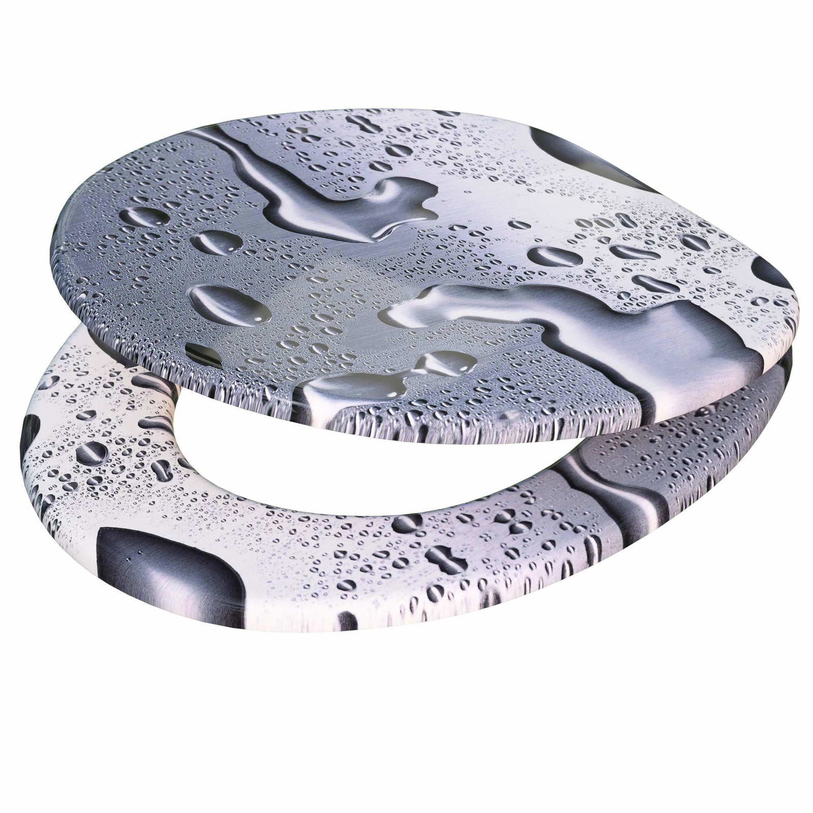 Toiletsæde med blød lukning – MDF, hængsler i rustfrit stål