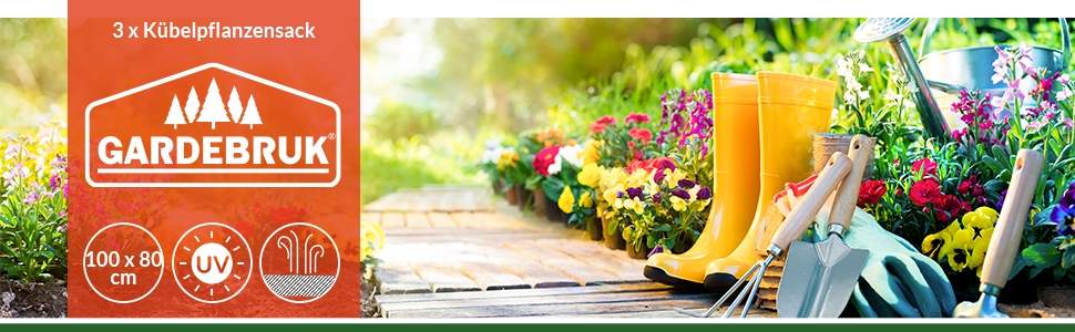 Plantebeskyttelsesposer, sæt med 3 dele, 100x80 cm, beige