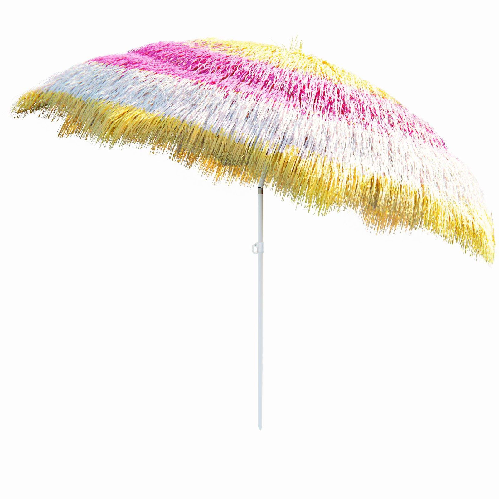 Parasol med vippefunktion, 160 cm, flerfarvet