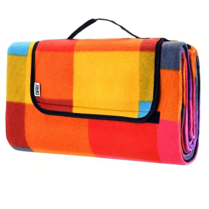 Vandtæt picnictæppe, 2x2m, foldbart og isoleret