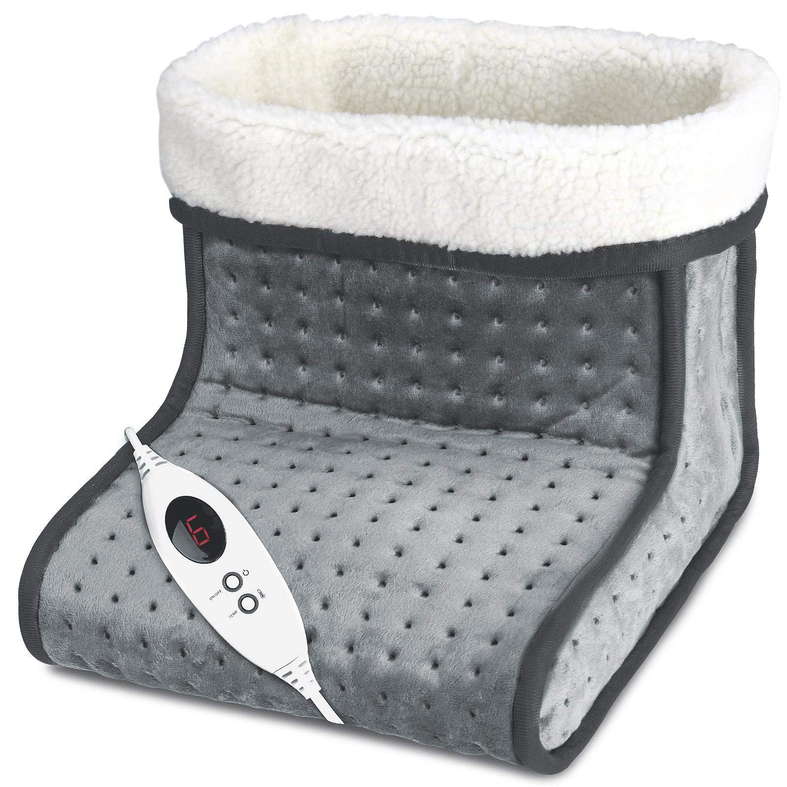 Elektrisk fotvärmare, 6 värmelägen, grå, storlek 47 | Hem & Hobby | Pryloteket