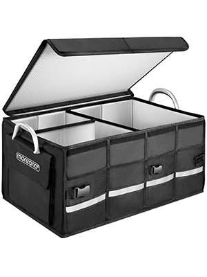 Bagageförvaring med lock, 68 liter isolerad, svart | Hem & Hobby | Pryloteket