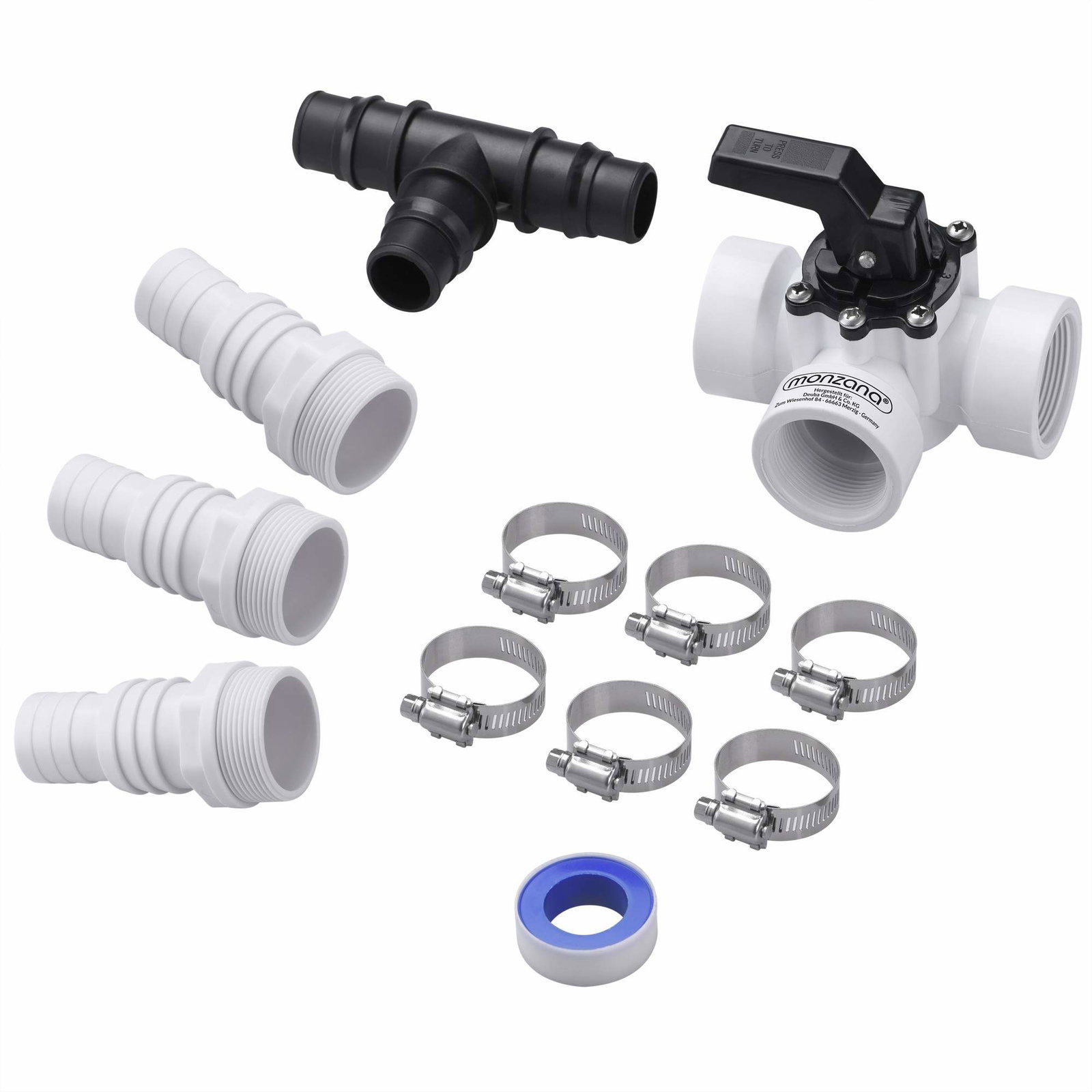 Poolanslutningskit 12-delars set – Slitstarkt material, enkel installation | Hem & Hobby | Pryloteket