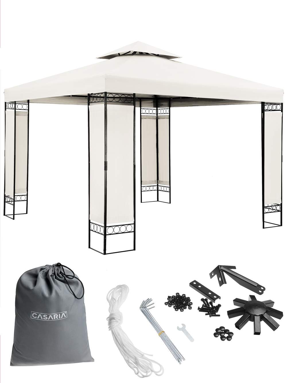 Metallpaviljong 3x3m, UV 50+ skydd, vattenavvisande | Hem & Hobby | Pryloteket