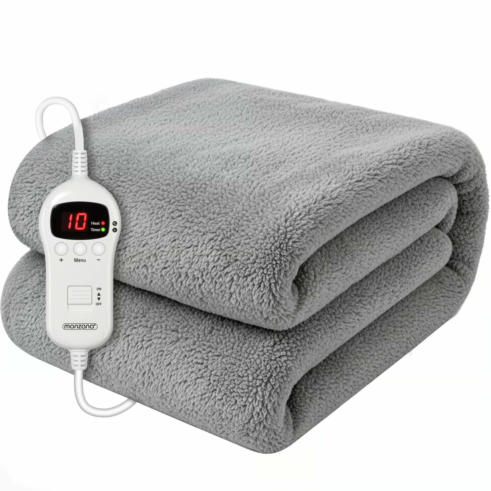 Värmefilt Grå Fleece 180x130cm – 10 värmenivåer | Hem & Hobby | Pryloteket