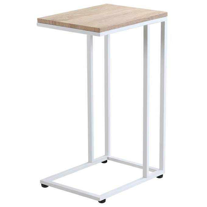 Sidobord med hjul, vitt, justerbar höjd 40x30x61-74 cm | Hem & Hobby | Pryloteket