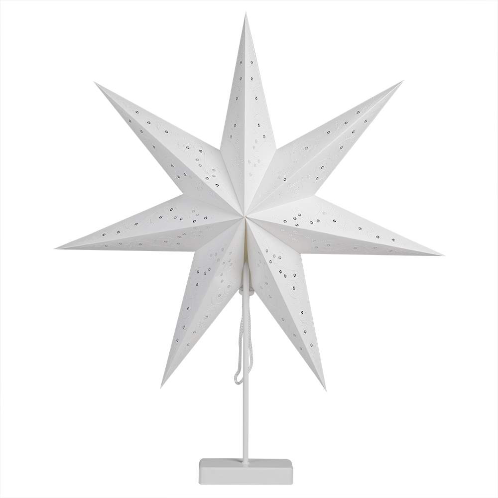 LED-pappersstjärna med stativ – 60 cm, batteridriven | Hem & Hobby | Pryloteket
