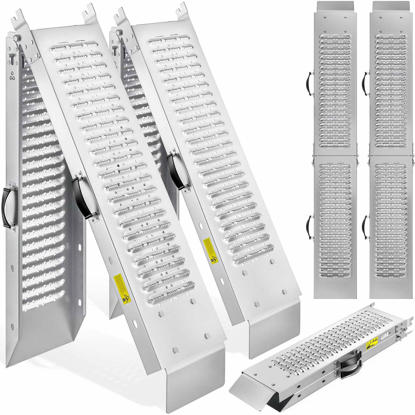 Kraftige, foldbare læsseramper, 2 stk., 200 kg kapacitet
