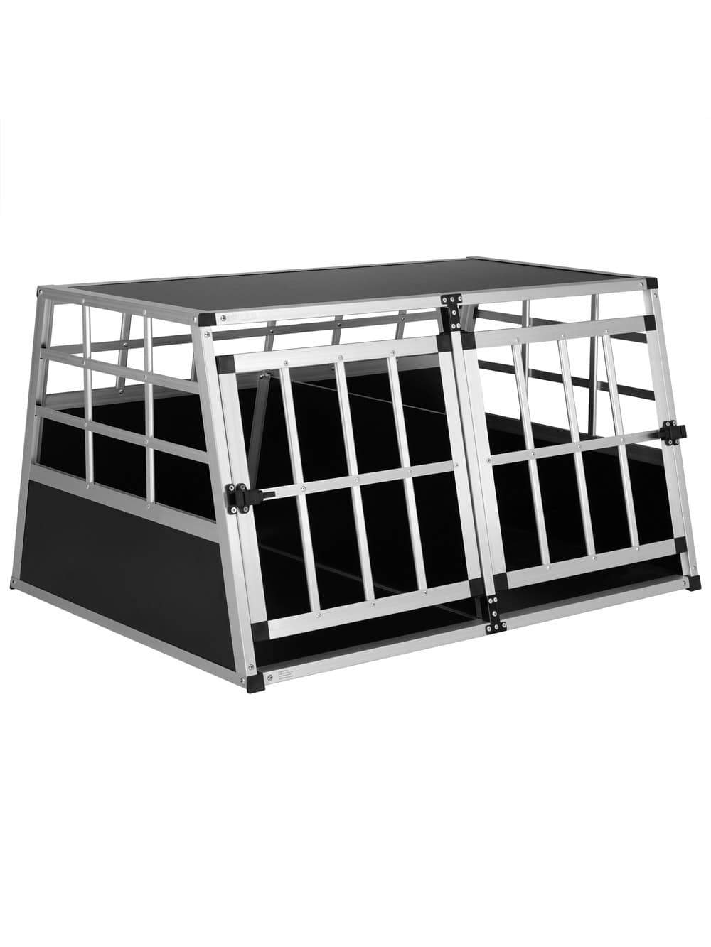 Hundebur XL, aluminium, aflåselig, nem montering