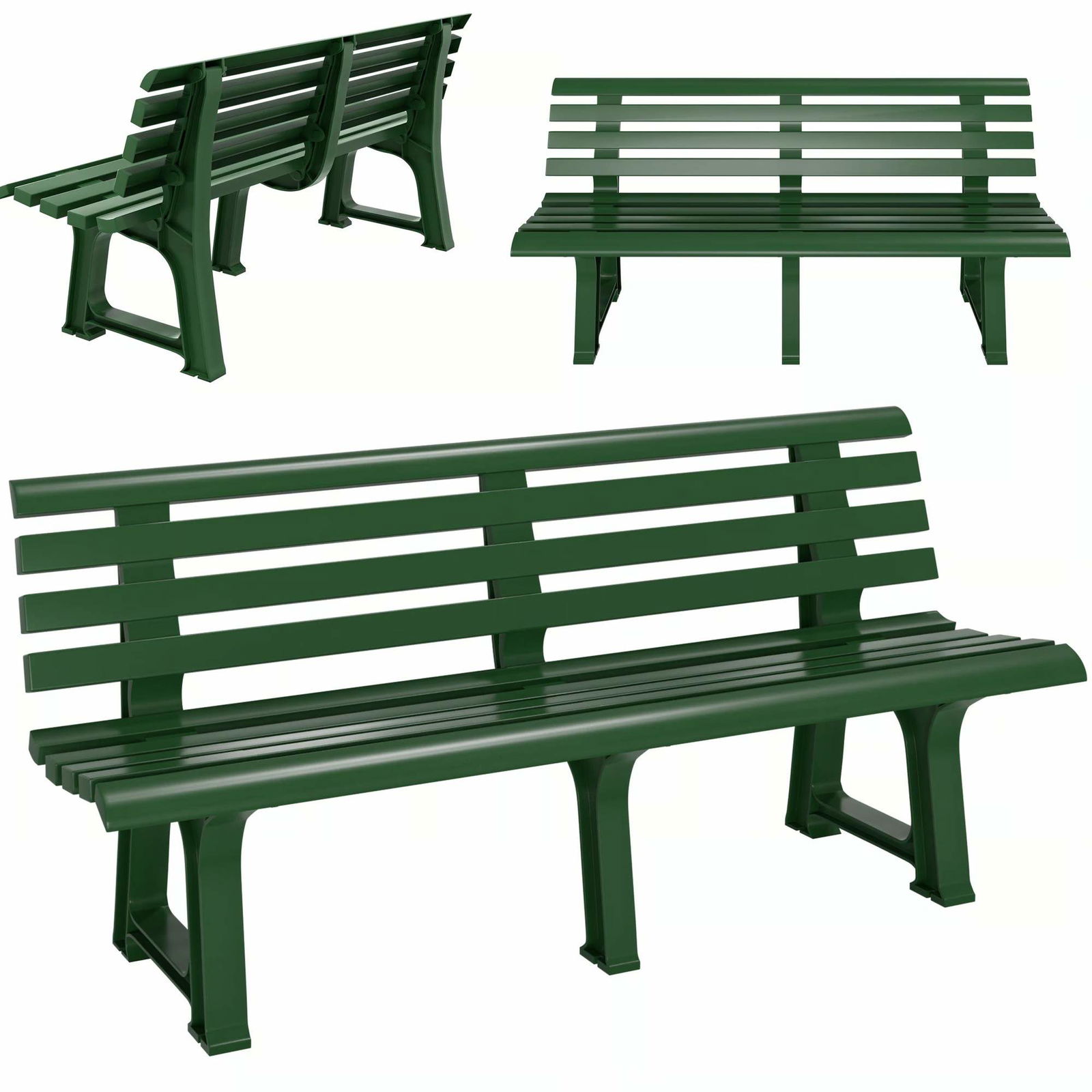 Puutarhapenkki Orchidea Vihreä 145x49x74cm