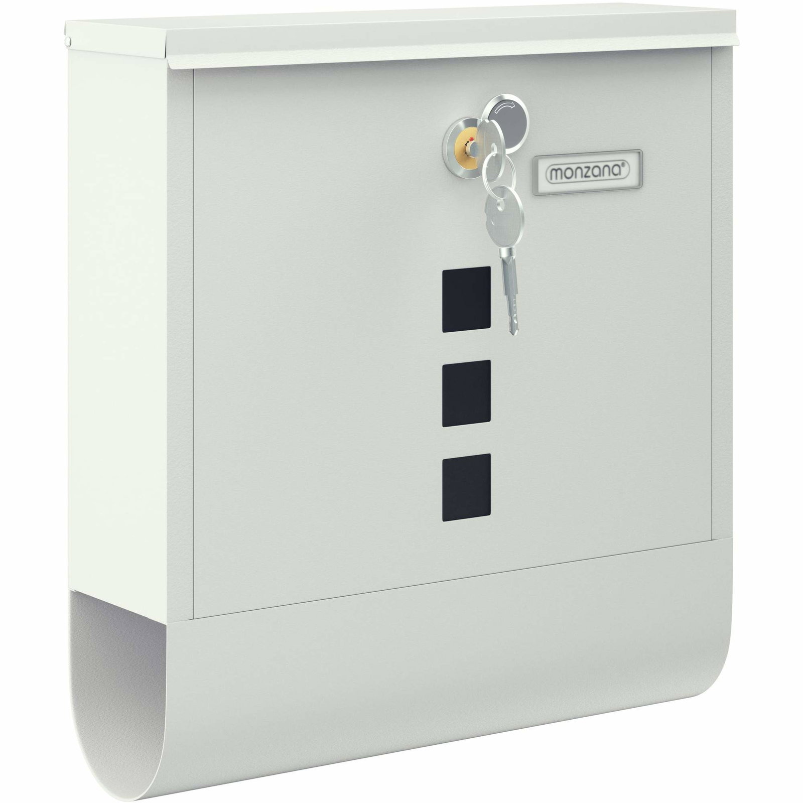 Brevlåda Rostfritt Stål Vit med Fönster & Tidningslåda | Hem & Hobby | Pryloteket