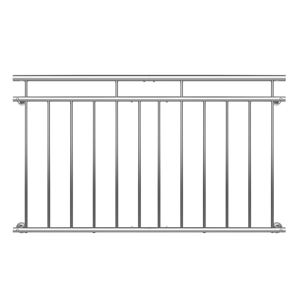 Fransk balkongräcke i rostfritt stål, 156 cm brett | Hem & Hobby | Pryloteket